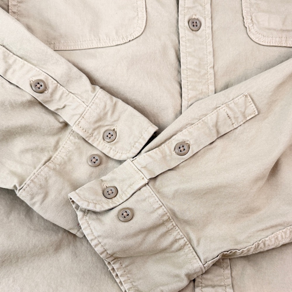 Flint And Tinder Utility Shirt Mens XXL Tan Khaki Button Down Outdoor Casual - Picture 5 of 10